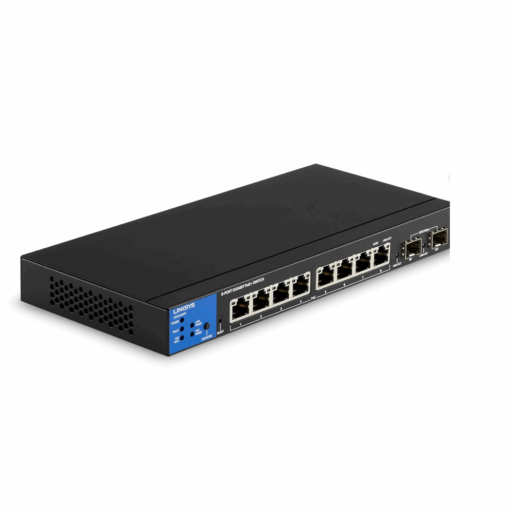 Switch Linksys LGS310MPC-EU Managed Gigabit PoE+ Switch with 2 1G SFP Uplinks 110W TAA Compliant