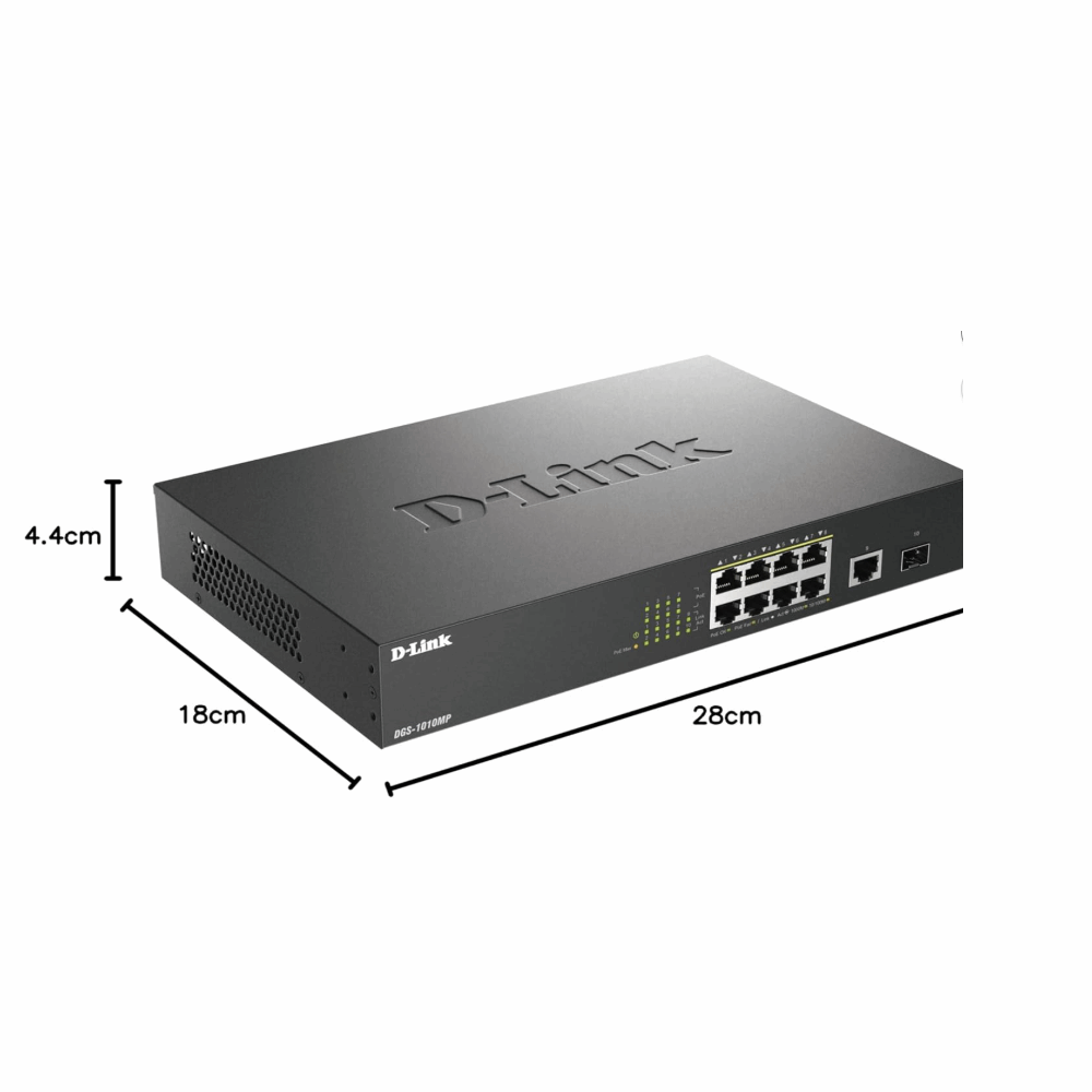 سويتش موزع شبكه دي لينك DGS-1010 MP 8 Port