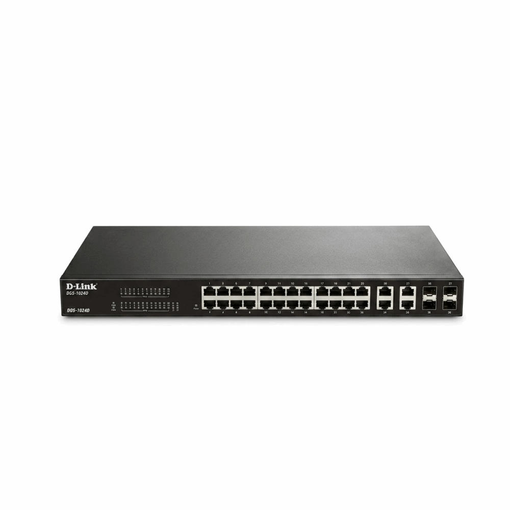 Switch D-Link DGS-F1500-28MP 24 Port Gigabit PoE Managed and advanced Layer 2 features