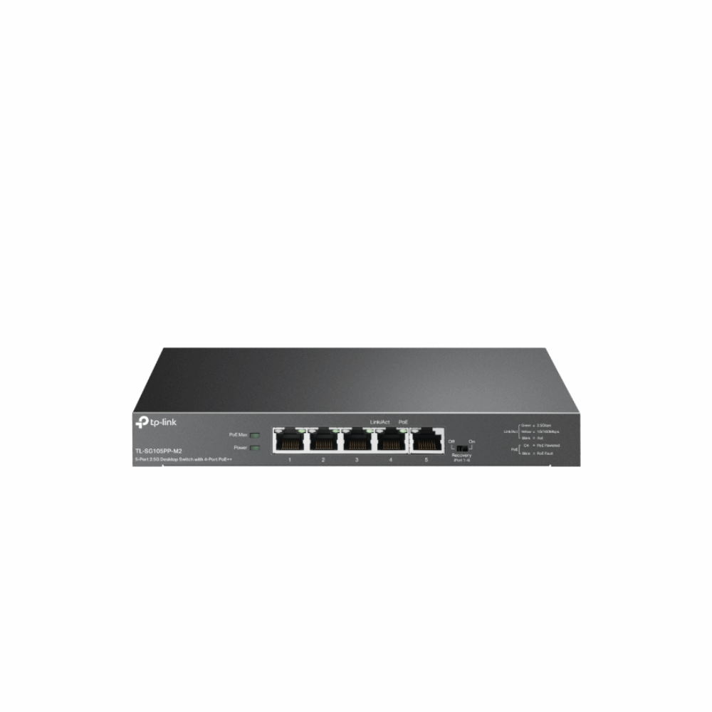 سويتش موزع شبكه تي بي لينك TL-SG105PP M2 5-Port 2.5G Desktop
